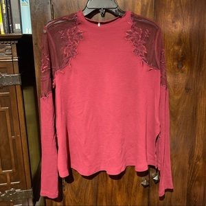 Free people burgundy sweater